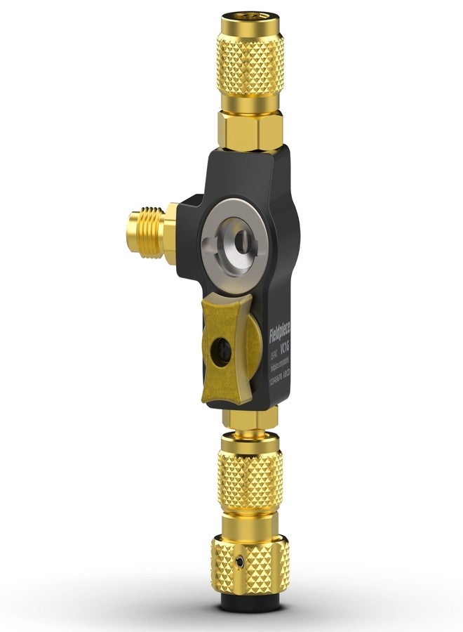 Fieldpiece - VC1G 1/4″ Valve Core Removal Tool with Sight Glass - Vacuum-Rated 20 microns & A2L Compatible - Ideal for HVAC Tool Kit - Image 1
