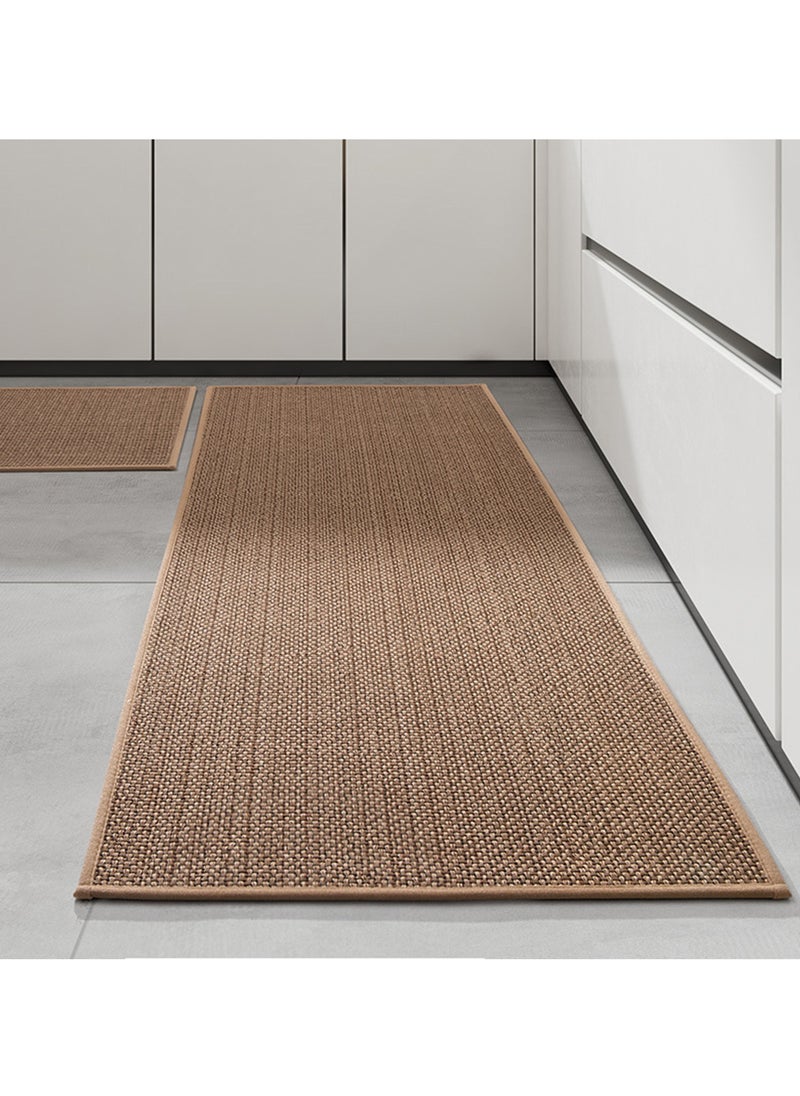 Sharpdo - 2-Piece Kitchen Floor Mats Non-Slip, Woven Kitchen Floor Mats Absorb Water in Front of Sink, 45*120cm+45*70cm Durable Waterproof Washable Kitchen Floor Mats - Image 1