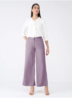 Salt Attire Women's Mid-Rise Wide Leg Trousers with Stylish Fly Front Zip Closure and Side Inseam Pockets Comfortable, Elegant Pants for Office Wear, Business Meetings, and Formal Occasions - pzsku/Z838F4130CB9EE23D9E66Z/45/_/1739613142/5fc80053-9603-4877-aefa-f8f193f74f0c