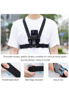 Arabest Mobile Phone Chest Mount Strap Holder, Anti Slide Strap Mount for Phone/GoPro Hero 360 Degree Rotary for Video Recording Camera Harness  - Image 5