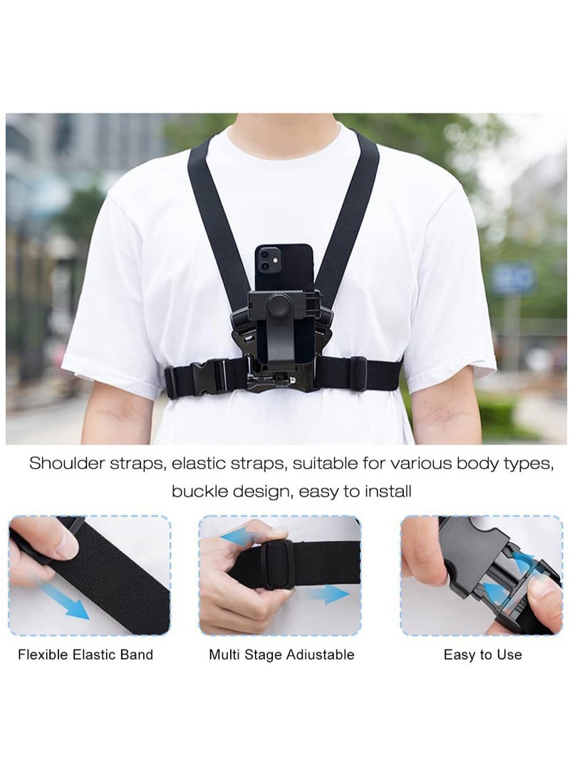 Arabest Mobile Phone Chest Mount Strap Holder, Anti Slide Strap Mount for Phone/GoPro Hero 360 Degree Rotary for Video Recording Camera Harness  - Image 5
