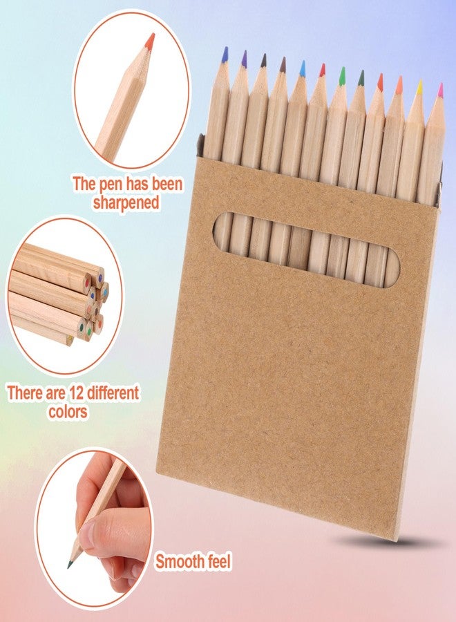 TBoxBo 900Pcs/75 Boxs Colored Pencils Bulk Mini Drawing Pencils Set for Kids, 3.5inch Short Fat Color Pencils for Adult Coloring Books, Classroom School Drawing Birthday Wedding Party Favors, 12-Color - Image 3