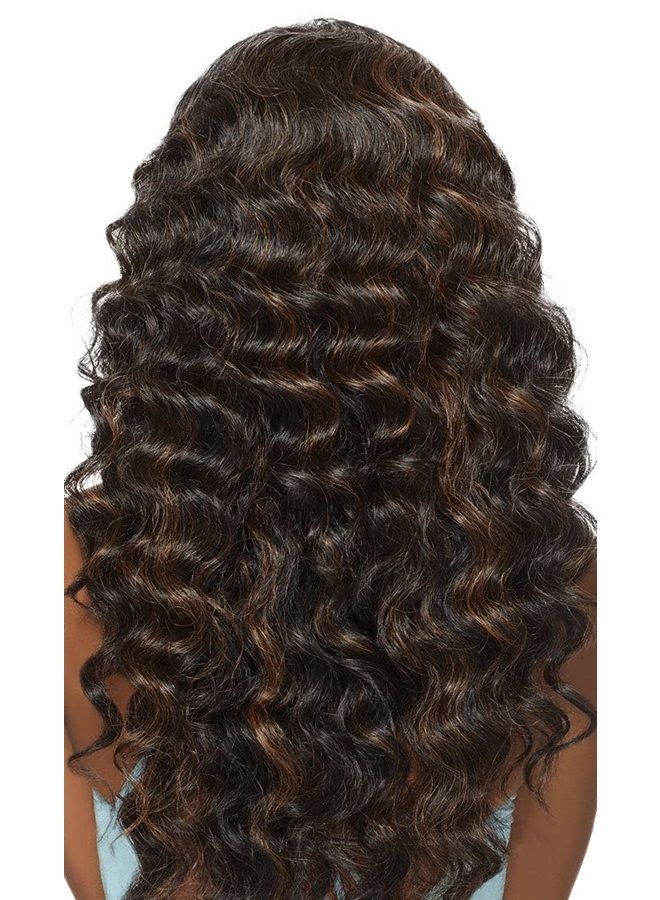 OUTRE Synthetic Hair Half Wig Quick Weave Ashani (1B) - Image 4