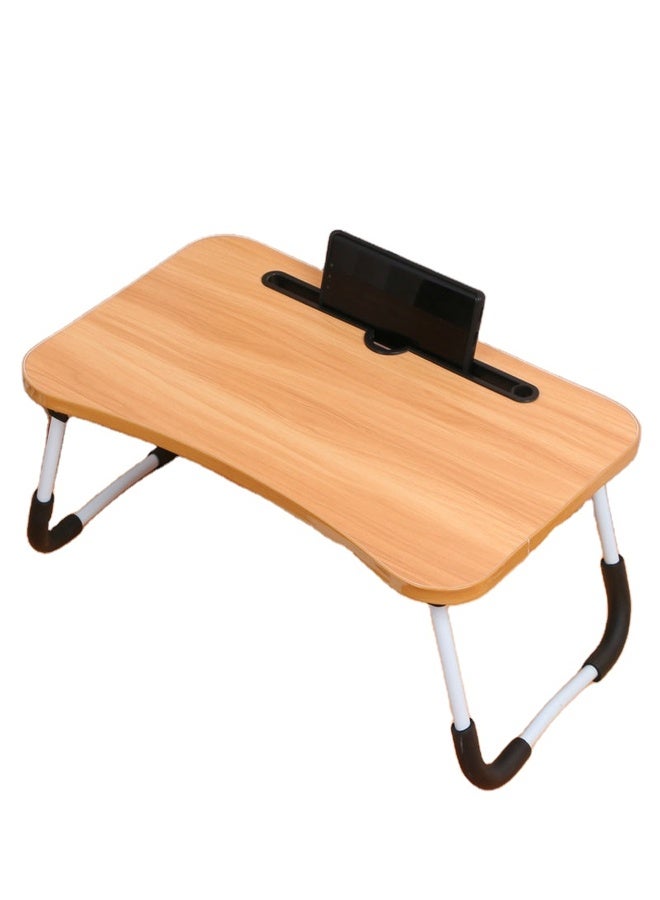 مكتب كمبيوتر محمول قابل للطي مع فتحة للتابلت 50 × 30 سم - Image 1