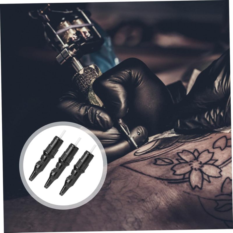 Tattoo Needle Cartridge: Black, Practice-Focused, Tattoo Pen Cartridge - Learner-Oriented, Tattoo Cartridge for Tattoo Apprentices & Beginners - Image 4