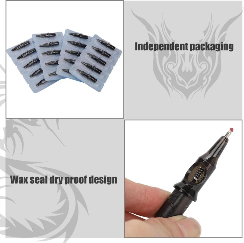 Tattoo Needle Cartridge: Black, Practice-Focused, Tattoo Pen Cartridge - Learner-Oriented, Tattoo Cartridge for Tattoo Apprentices & Beginners - Image 5