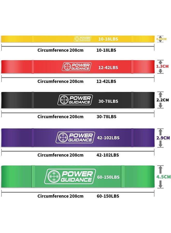 POWER GUIDANCE Resistance Bands, Pull Up Bands,Assistance Bands, Workout Band, Exercise Band, Resistance Band Set for Legs, Working Out, Muscle Training, Physical Therapy, Shape Body - Image 3