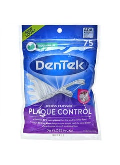 Dentek DenTek, Cross Flosser Plaque Control, Mouthwash Blast, 75 Count 