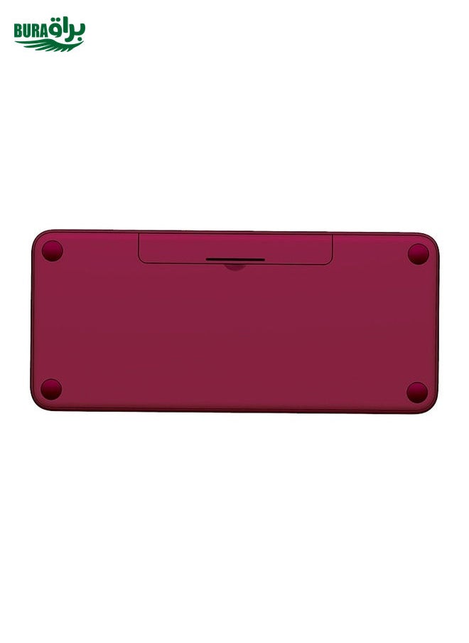 BURAQ - Logitech K380 Portable Multi-Device Wireless Bluetooth Keyboard (Red) - Image 1