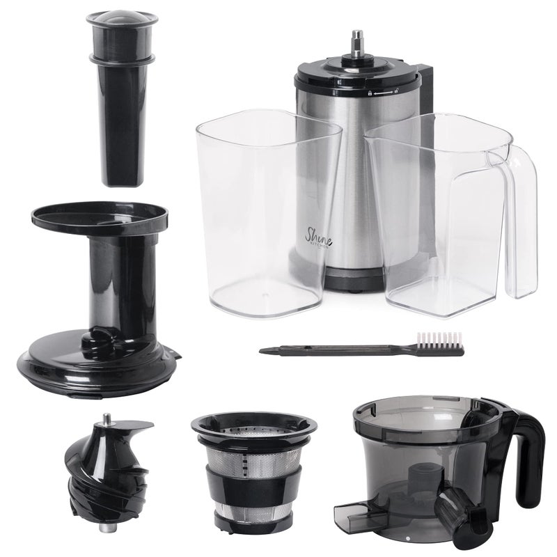 Shine Kitchen Co SJV-107-A Cold Press Slow Masticating Juicer, Stainless Steel - Image 5