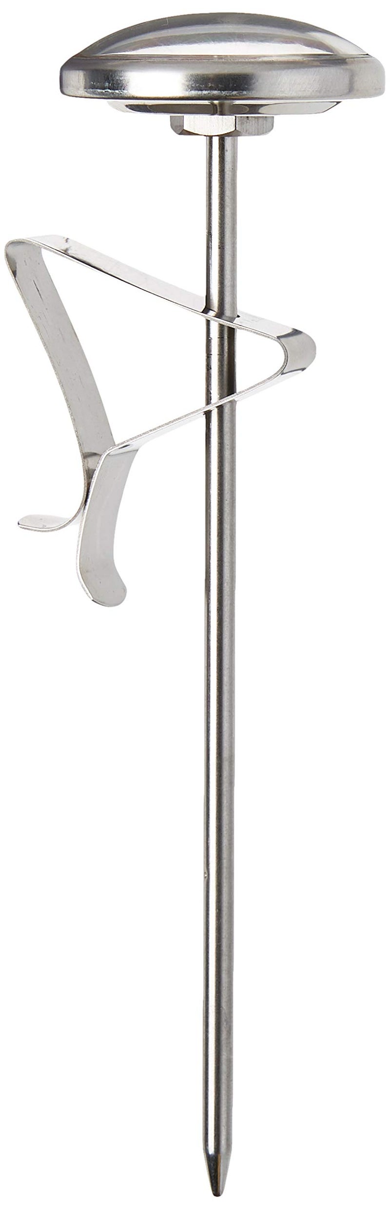 CDN ProAccurate® Instant Read Beverage Frothing Thermometer with Clip for Precise Temperature Measurement, 5" Stainless Steel Stem, Yellow Case (IRB220-F) - Image 2