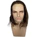 Voloria 12" Long Hair Men's Toupee Hair Replacement Systems Swiss Lace Front Natural Hairline Hairpieces Thin Skin PU V-looped 10"x8" Straight Hair(#4 Medium Brown Color) - Image 3
