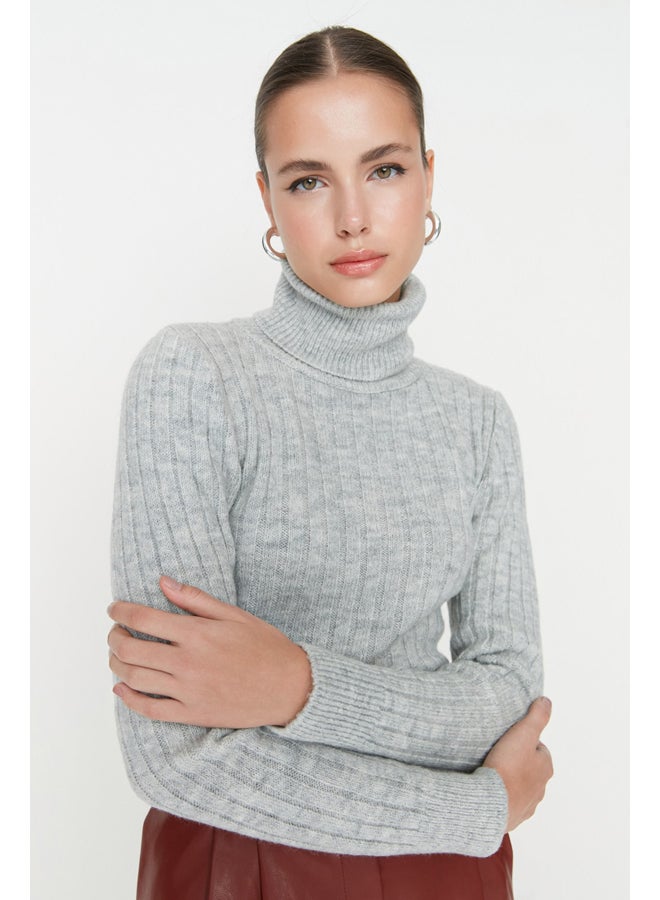 trendyol Sweater - Gray - Regular  - Image 1