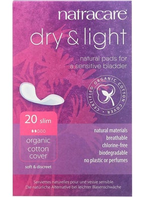 NATRACARE Natracare Dry And Light Pads 20 pads, 3 Boxes, (60 Pads Total) 