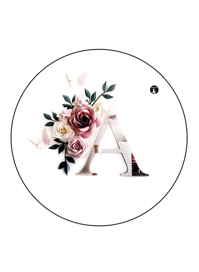 RKN Letter A Printed Mouse Pad Multicolour