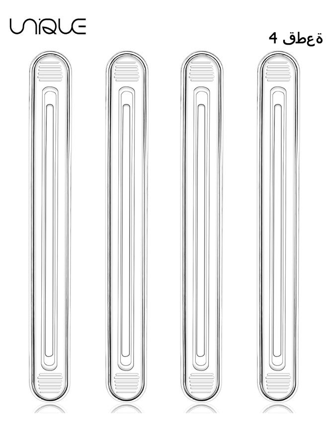Unique Clear Furniture Bumpers 4 Pack Clear Furniture Bumpers Silicone Cabinet Door Bumper Adhesive Wall Protector Bumpers for Shower Doors, Drawers, Car Doors, Toilet Lids  - Image 1