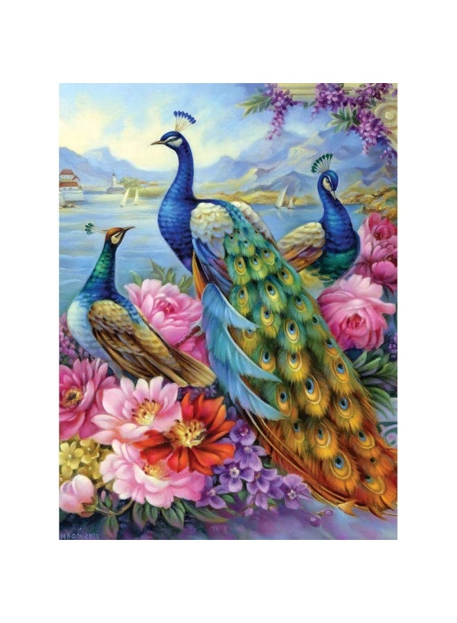 Bits and Pieces  Peacocks 1000 Piece Jigsaw Puzzles for Adults  Each Puzzle Measures 20 Inch x 27 Inch  1000 pc Jigsaws by Artist Oleg Gavrilov - Image 1