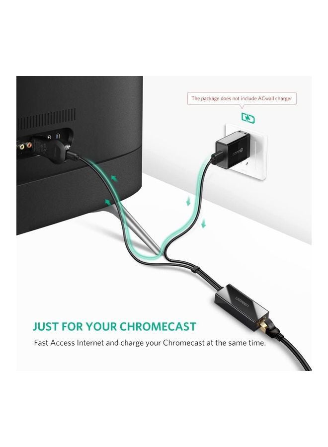 Ugreen Micro USB To RJ45 LAN Ethernet Adapter For TV Sticks, Chromecast, Google Home Mini - Image 3