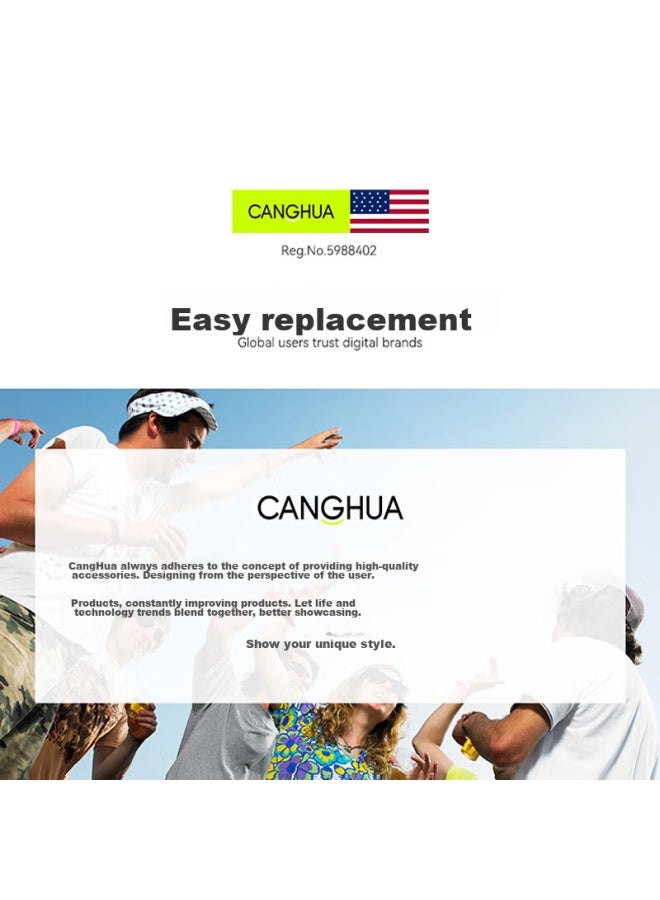 Canghua متوافق مع سوار ساعة Xiaomi Mijia الذكية للأطفال، شريط ساعة Mijia C7a ، سوار سيليكون رياضي قابل للتنفس، برتقالي - Image 3
