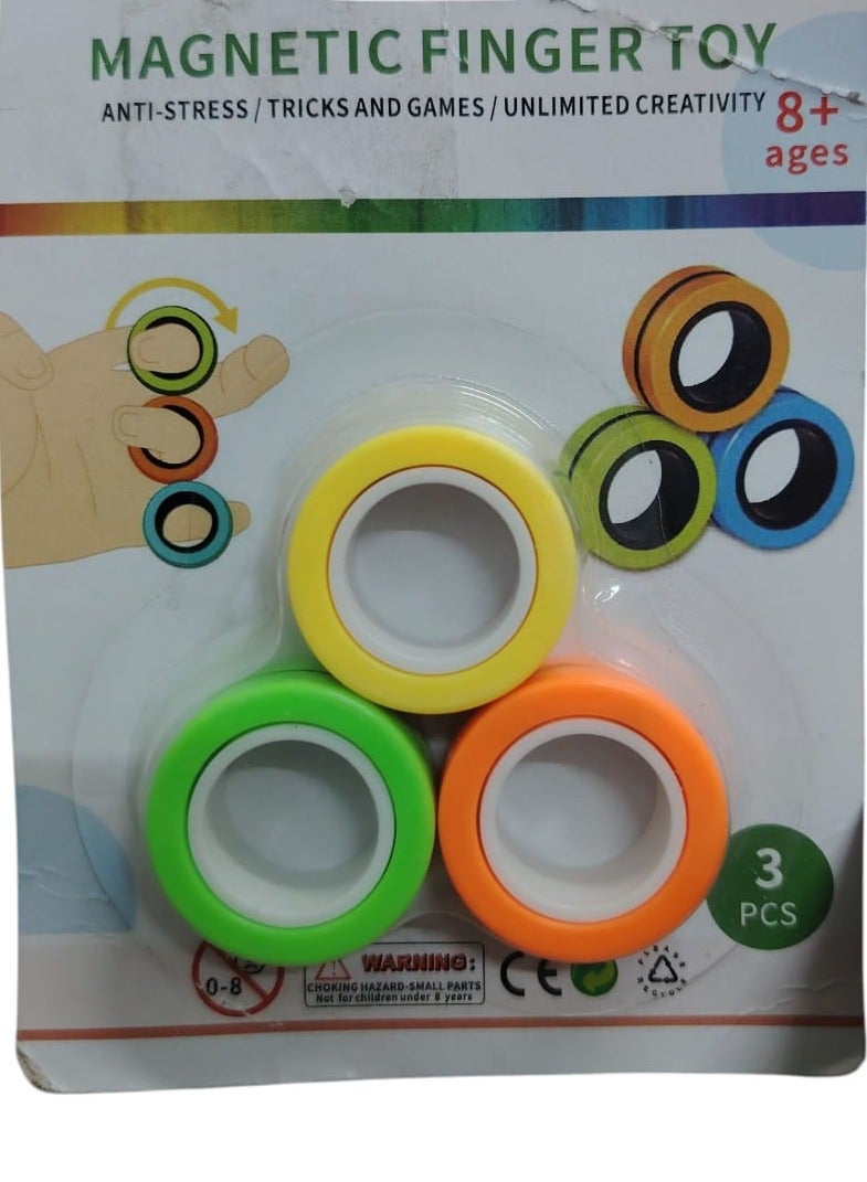 Set of 3 Magnetic Rings for Stress Relief - Image 1