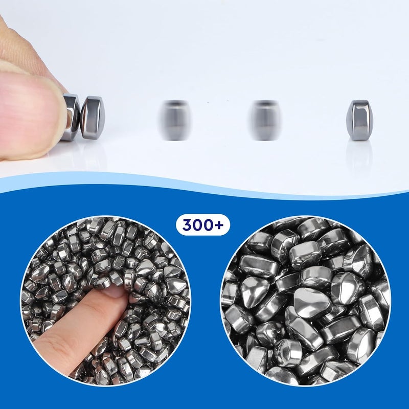 DYRDM 300+ Original Ferrite Putty Silver, Sensory Stones Desk Toys, Fidget Toy Stress Relief for Office, Ferrite Stones Stocking Stuffers Fidget Gift for Adults & Teens 14+ - Image 4