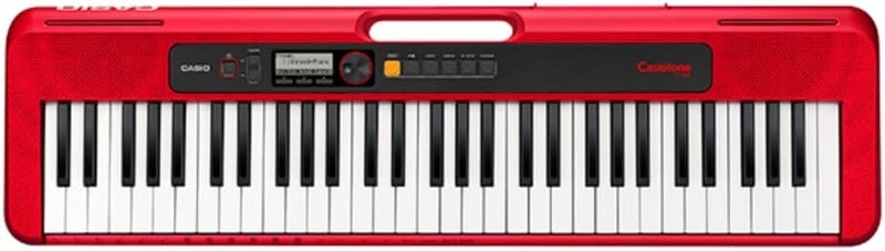 CASIO tone Keyboards,Red Color,Beginner,400 Tones 77 Rhythms 61 keys CT-S200RDC2 - Image 1