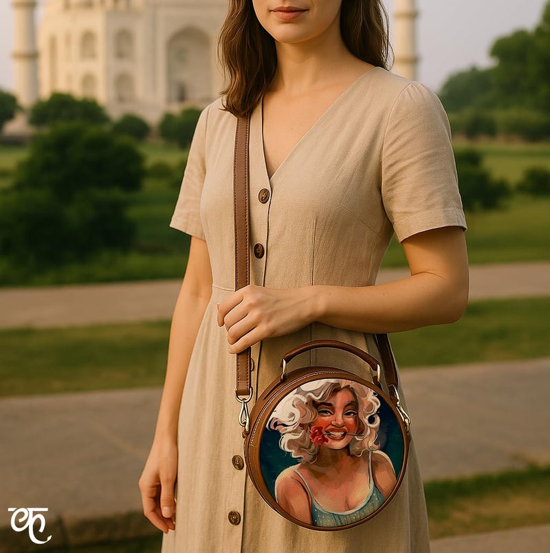 Kalankit Sling Bag for Women | Vegan Leather Crossbody Handbag | Compact Daily Purse with Adjustable Strap | Stylish Women’s Handbags | Valentine Gift for Women | The Blonde - Image 5