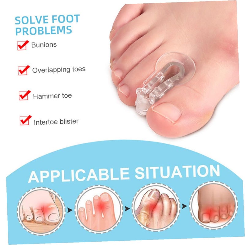 3 Pairs Overlapping Separators for Bunion Soft Reusable Spacers for Foot Alignment and Relief Comfortable Orthopaedic Spreaders for Men and Women - Image 5