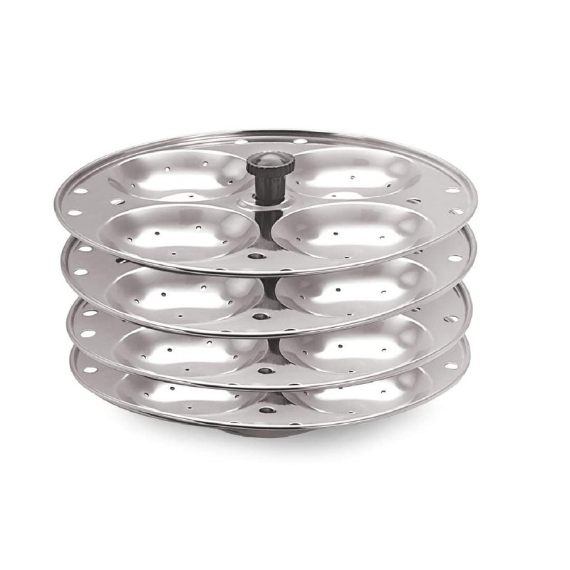 Dynore Stainless steel Idli stand/Idli maker 4x4 plates (16 Idli) - Image 3
