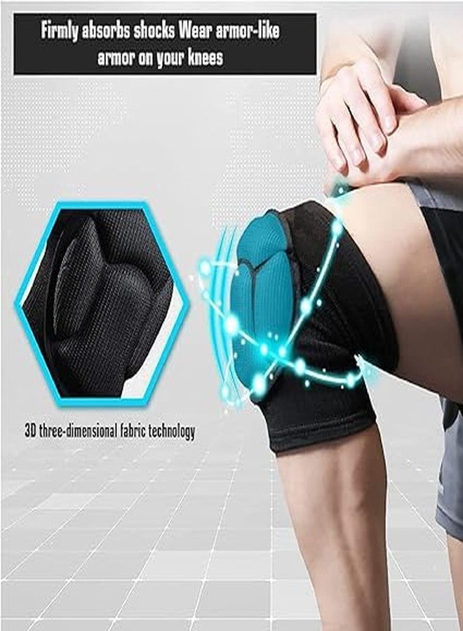 TAMADAA HR MALL Knee caps for women men Anti-Collision Cushion Knee pain Pad Supports Safety Guard Protector Running,Walking, Dancing, Gym (Black) (1 Pair) - Image 3