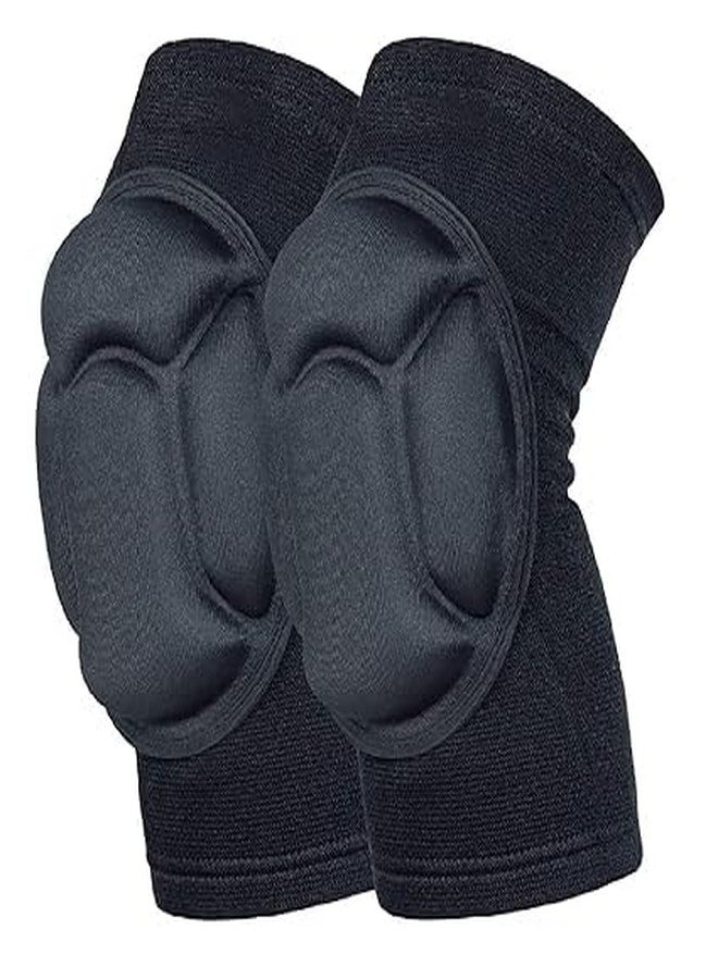 TAMADAA HR MALL Knee caps for women men Anti-Collision Cushion Knee pain Pad Supports Safety Guard Protector Running,Walking, Dancing, Gym (Black) (1 Pair) - Image 1