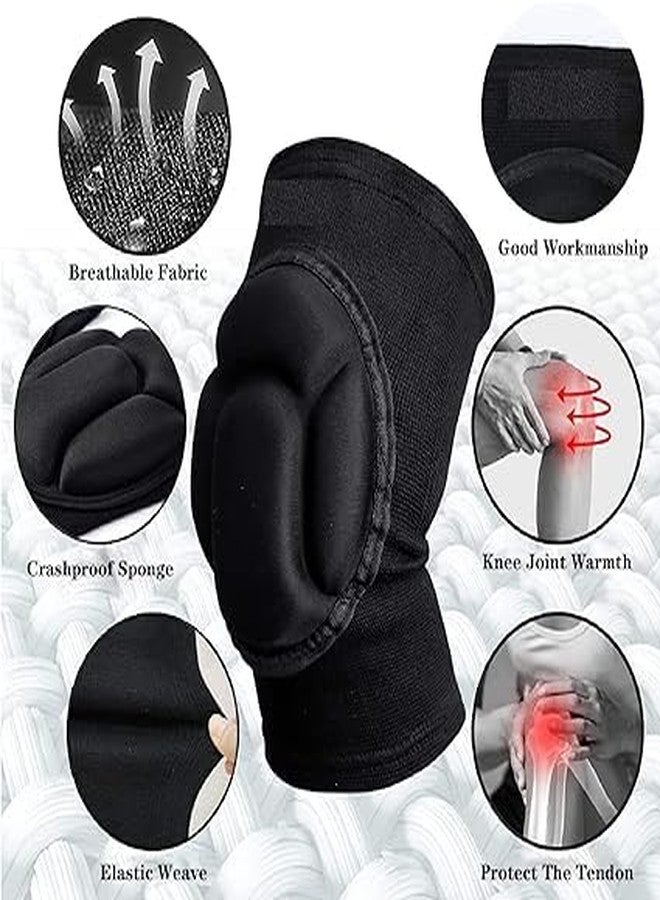 TAMADAA HR MALL Knee caps for women men Anti-Collision Cushion Knee pain Pad Supports Safety Guard Protector Running,Walking, Dancing, Gym (Black) (1 Pair) - Image 5