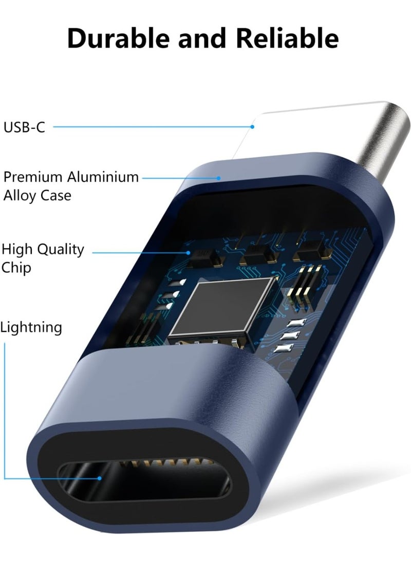 USB C to Lightning Adapter PD Fast Charge USB C Female to Lightning Male Type-C Cable to Lightning Converter -Black - Image 2