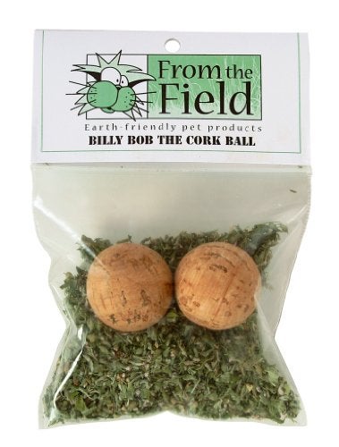 from The Field Billy Bob The Cork Ball Cat Toy Natural EcoFriendly CatnipInfused Play Ball Durable Lightweight Biodegradable Safe for Cats Kittens USAMade Interactive Toy - Image 1