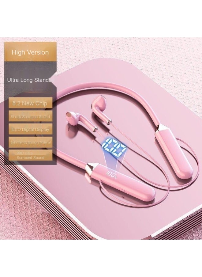 Generic - Bluetooth Neckband Earphones Compatible with Apple, Huawei, and Xiaomi - New Sports Noise Cancelling Headphones - Image 1