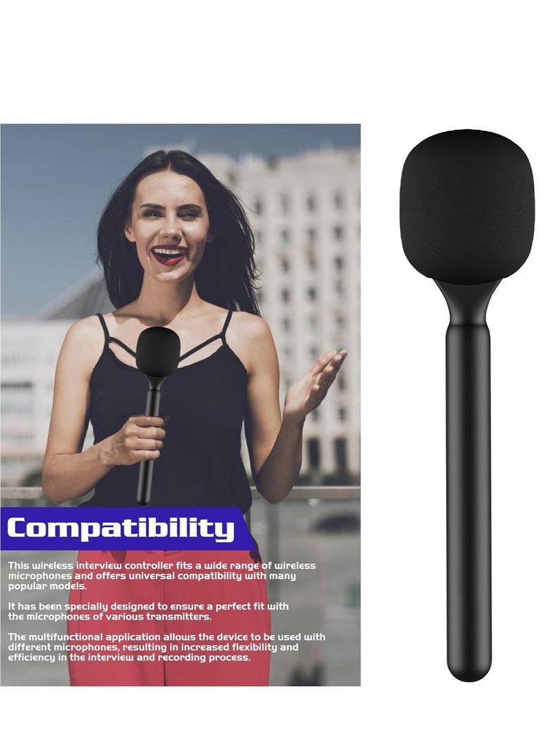 JAJEEK Universal Handheld Interview Adapter – Wireless Lavalier Microphone Stand for Interviews, Handheld Holder for Go I/II Wireless, Rode Wireless Me/Pro, DJI 1/2 Microphone – Adjustable, Lightweight, and Secure Grip for Professional Audio Recording - Image 2