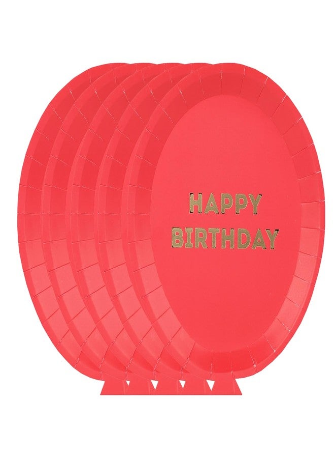 Talking Tables 25 x Balloon Shaped Paper Plates for Kids Birthday Parties in Red, Green, Orange, Yellow, and Blue 9' x 7' - Image 2