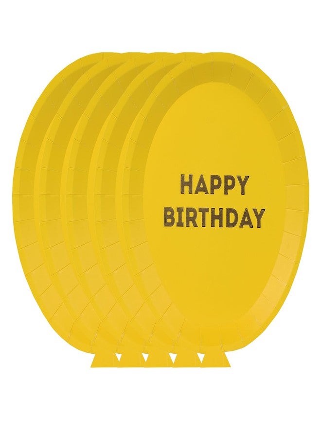 Talking Tables 25 x Balloon Shaped Paper Plates for Kids Birthday Parties in Red, Green, Orange, Yellow, and Blue 9' x 7' - Image 3