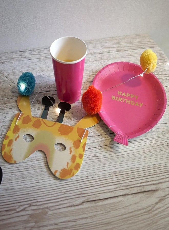 Talking Tables 25 x Balloon Shaped Paper Plates for Kids Birthday Parties in Red, Green, Orange, Yellow, and Blue 9' x 7' - Image 4