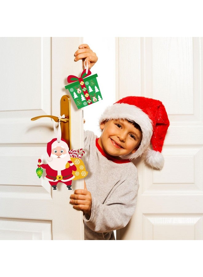 Civaner Christmas Craft Kit for Kids Christmas Tree Ornaments Hanging Art and Craft DIY Project Gingerbread House Crafts Kit Christmas Box Claus Reindeer Christmas Crafts for Kids, 6 Styles (36 Sets) - Image 5