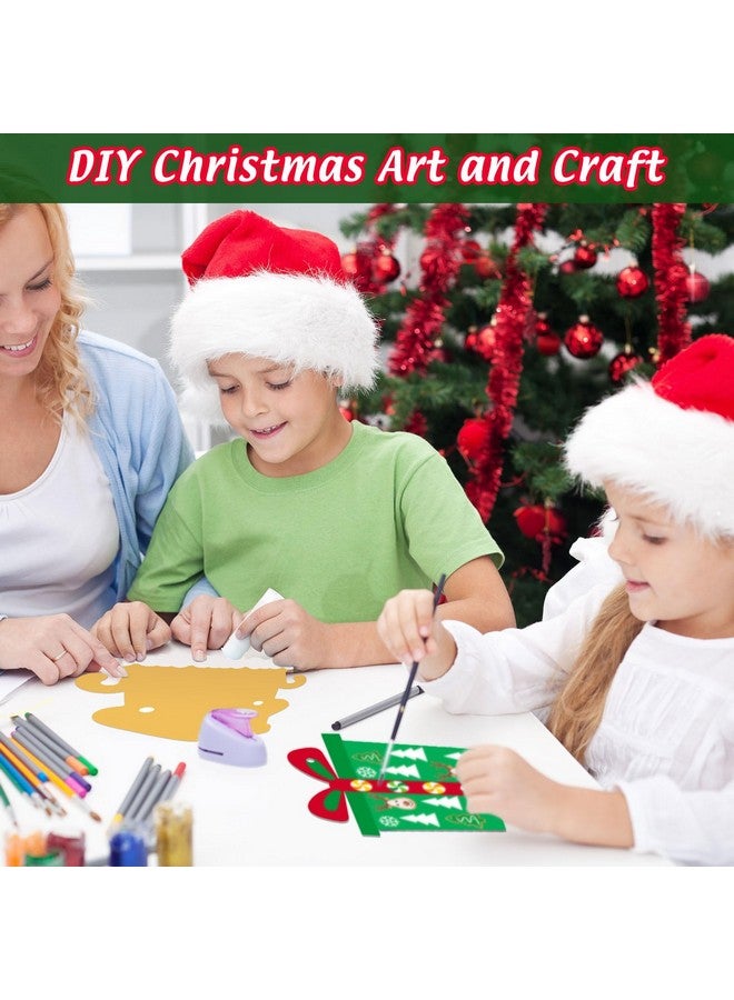 Civaner Christmas Craft Kit for Kids Christmas Tree Ornaments Hanging Art and Craft DIY Project Gingerbread House Crafts Kit Christmas Box Claus Reindeer Christmas Crafts for Kids, 6 Styles (36 Sets) - Image 4