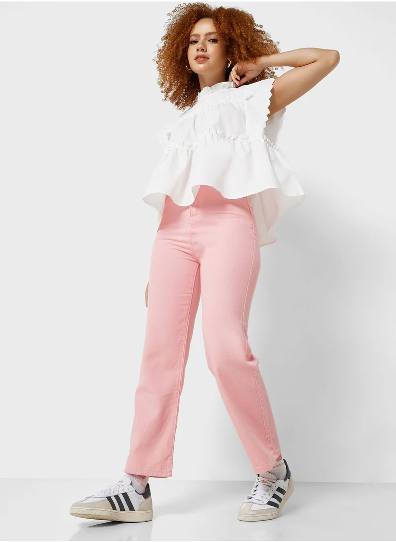 Ginger Straight Fit Colored Jeans