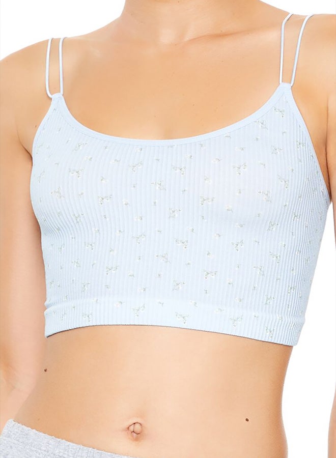 FOREVER 21 Seamless Floral Longline Bralette - Image 2