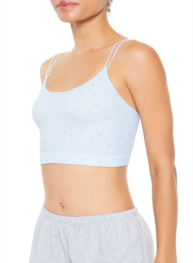 FOREVER 21 Seamless Floral Longline Bralette - Image 3