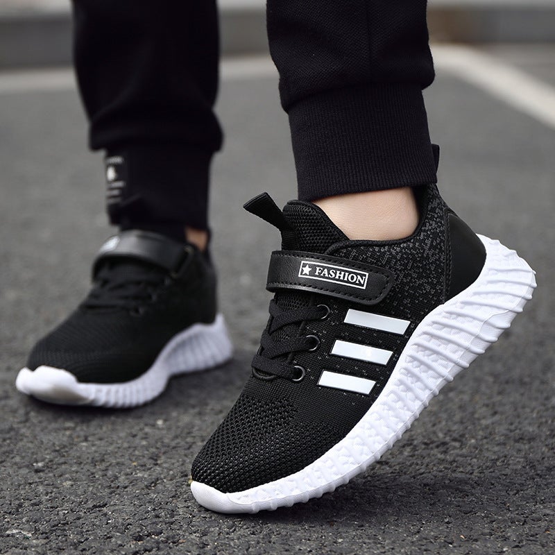 Fujian Manufacturers Children'S Net Shoes 2022 New Spring Boys Net Shoes Breathable Net Surface Medium And Large Children'S Double Net Light - Image 1
