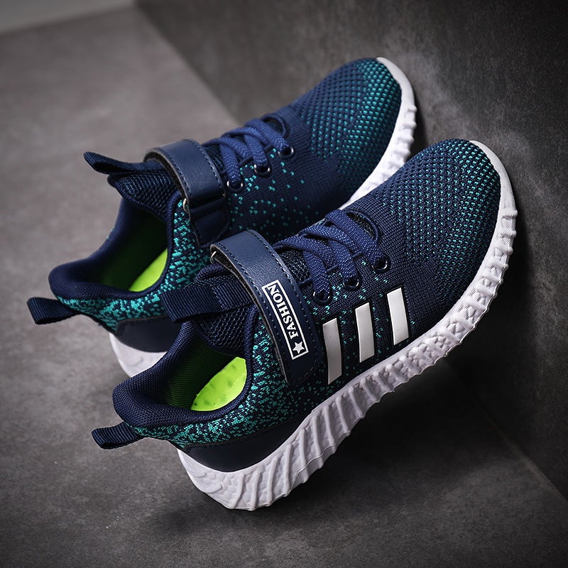 Fujian Manufacturers Children'S Net Shoes 2022 New Spring Boys Net Shoes Breathable Net Surface Medium And Large Children'S Double Net Light - Image 3