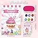 Hxezoc Pin the Cherry on the Cupcake Game With 36 Pcs Cherries Large Cupcake Party Games Poster for Kids Girls Candy Birthday Party Carnival Party Supplies - Image 4