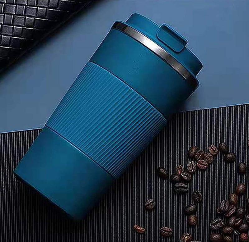 DADVA ENTERPRISE DADVA ENTERPRISE Double Wall Vacuum Insulated Stainless Steel Tea Coffee Mug Thermos Flask Travel Mug Tumbler Hot and Cold for Office Backpacking Gift for Birthday 500 ml - Image 2