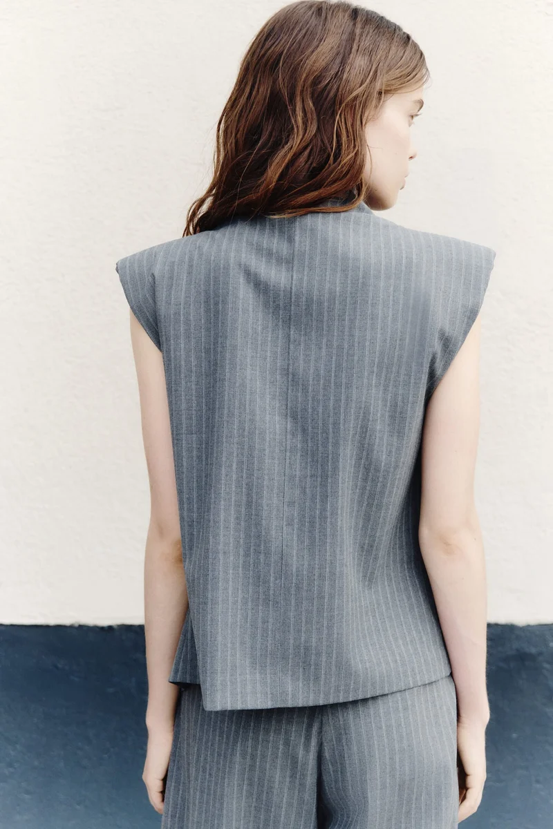 H&M  Stand-collar wrap waistcoat for Women | Best Price UAE