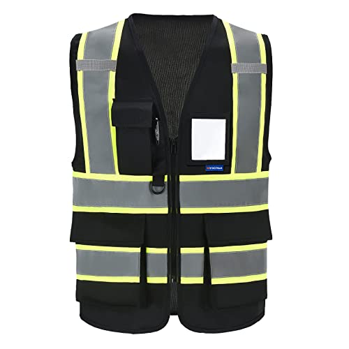 AYKRM 11 colors available black safety vest for men - Image 1